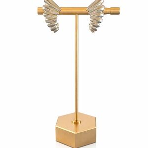 Vintage Silver Tone Wing Clip-On Earrings | Sculptural Statement Earrings